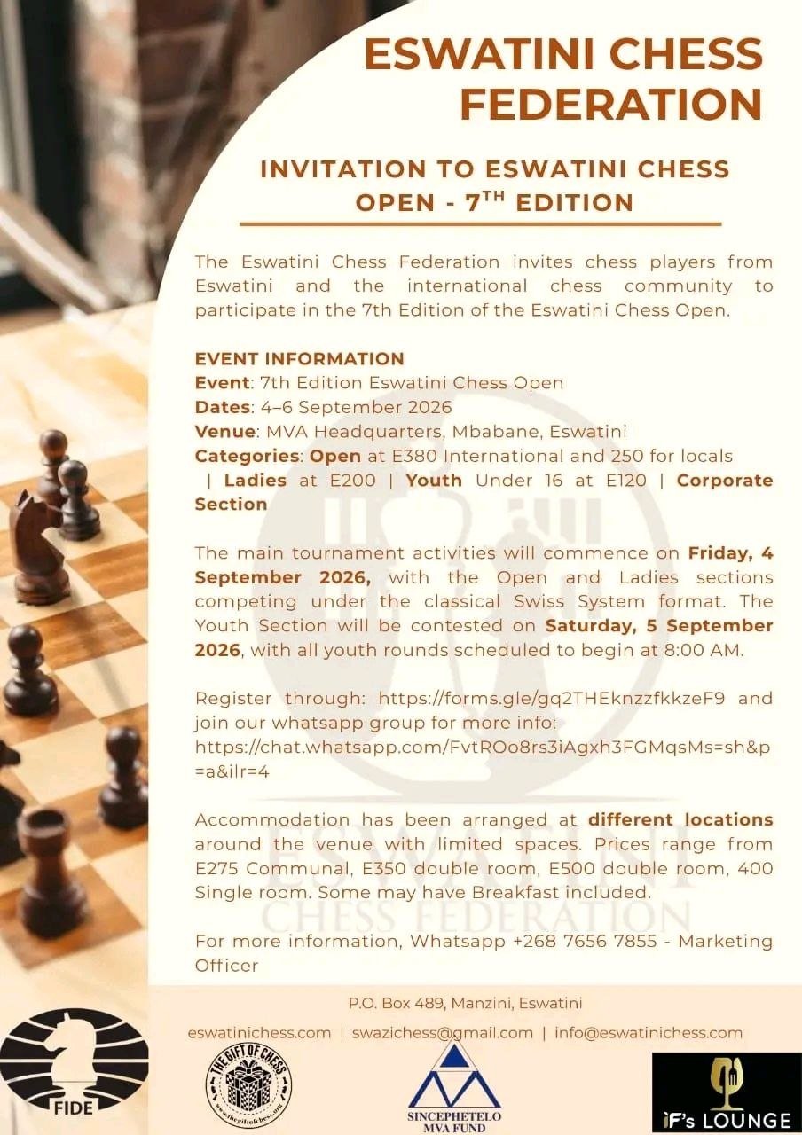 Eswatini Chess Open 2026 — 7th Edition