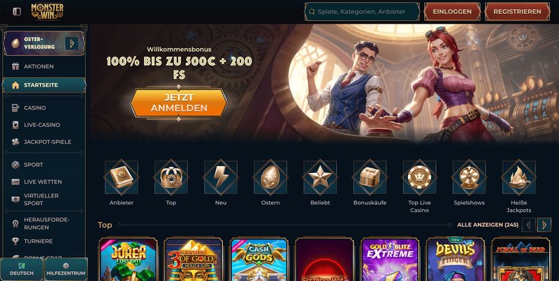 Germany - monsterwin casino login